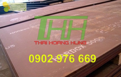 Thép tấm Hardox 500 dày 6mm